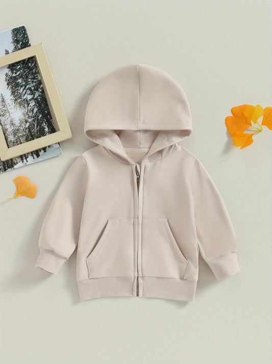 Toddler Boys & Girls Zip-Up Hooded Jacket