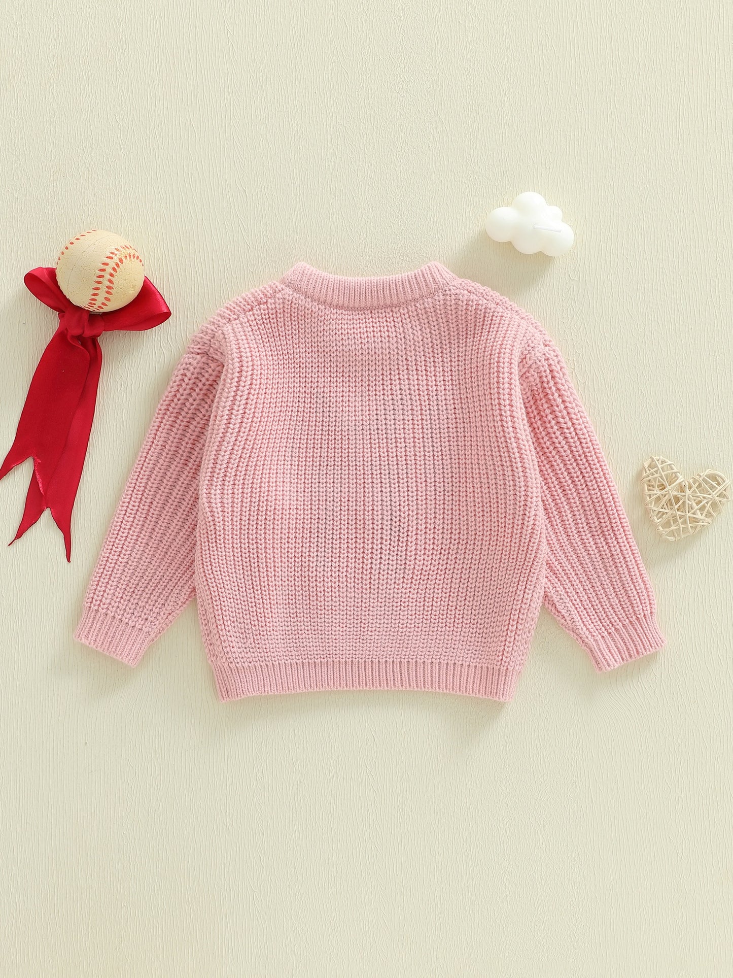 Girls Cotton Sweater (0–4 Years) – Soft & Comfortable