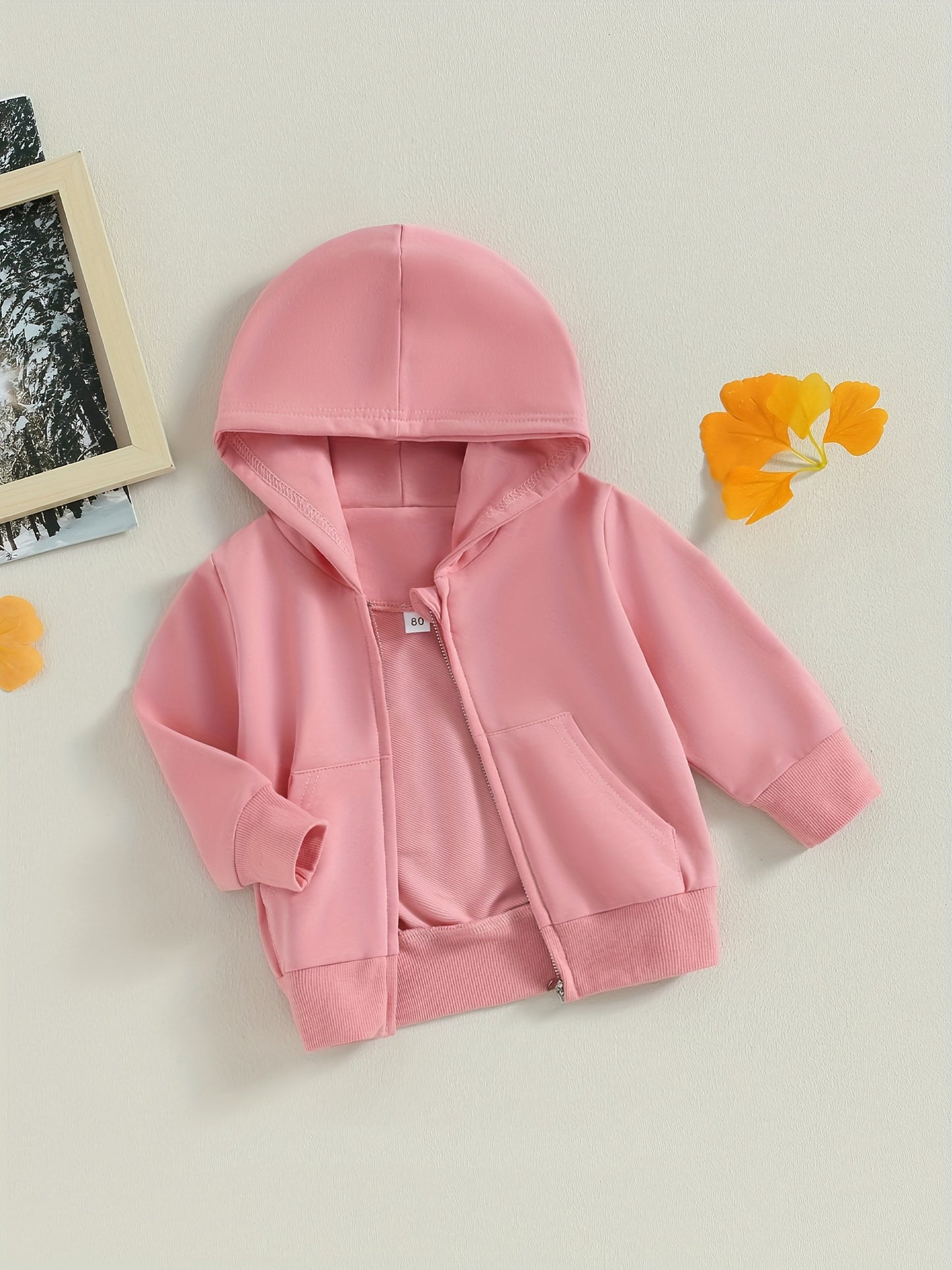 Toddler Boys & Girls Zip-Up Hooded Jacket