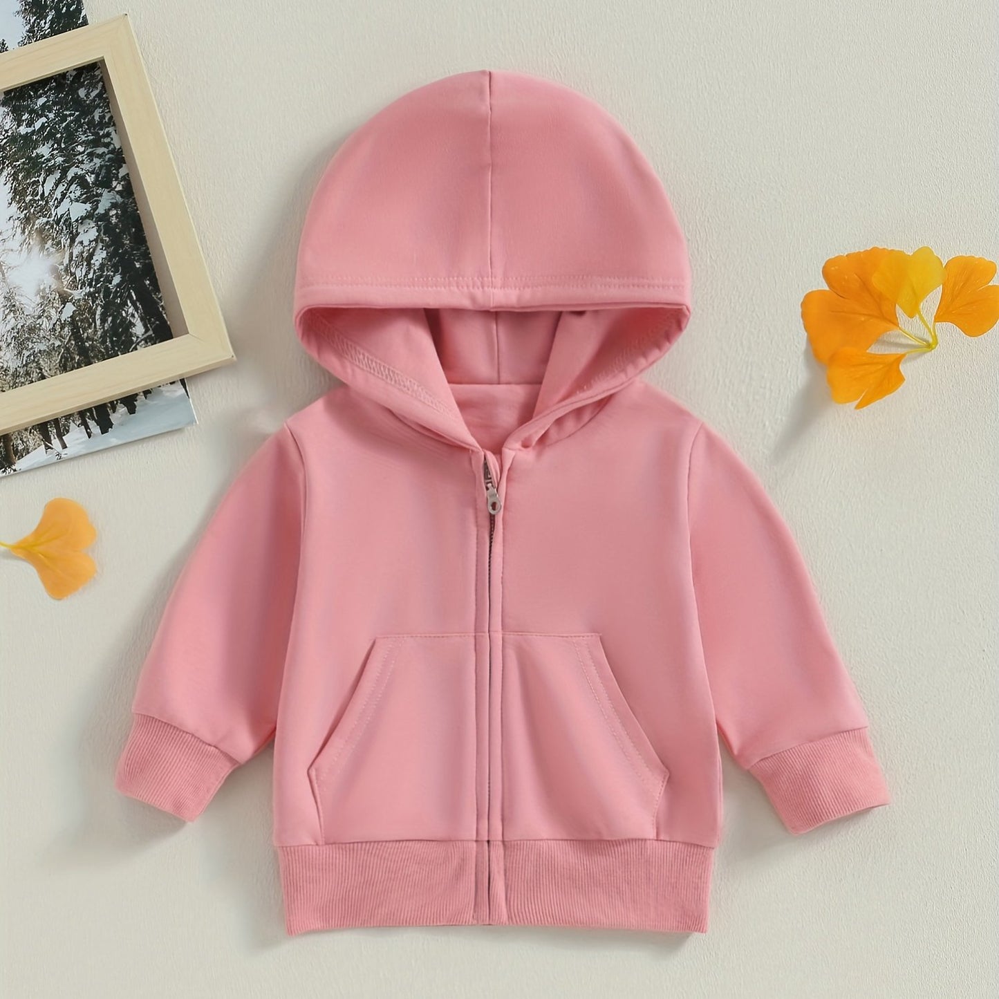 Toddler Boys & Girls Zip-Up Hooded Jacket