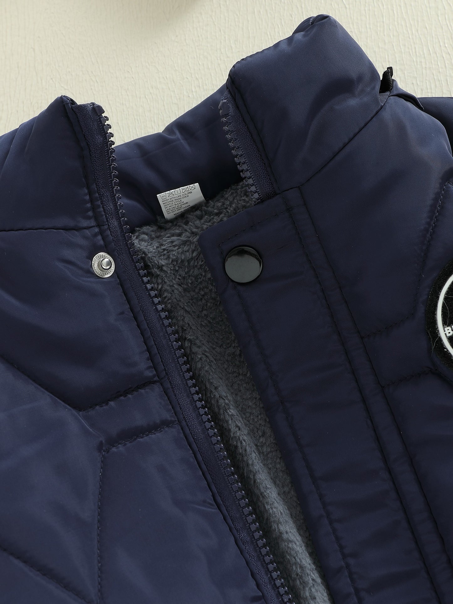 Boys' Thick Insulated Hooded Jacket