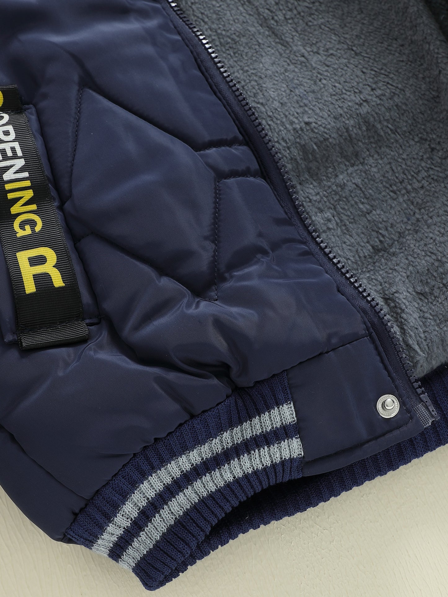 Boys' Thick Insulated Hooded Jacket