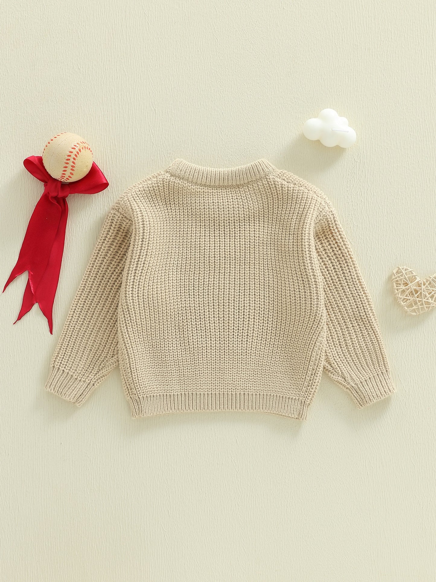 Girls Cotton Sweater (0–4 Years) – Soft & Comfortable