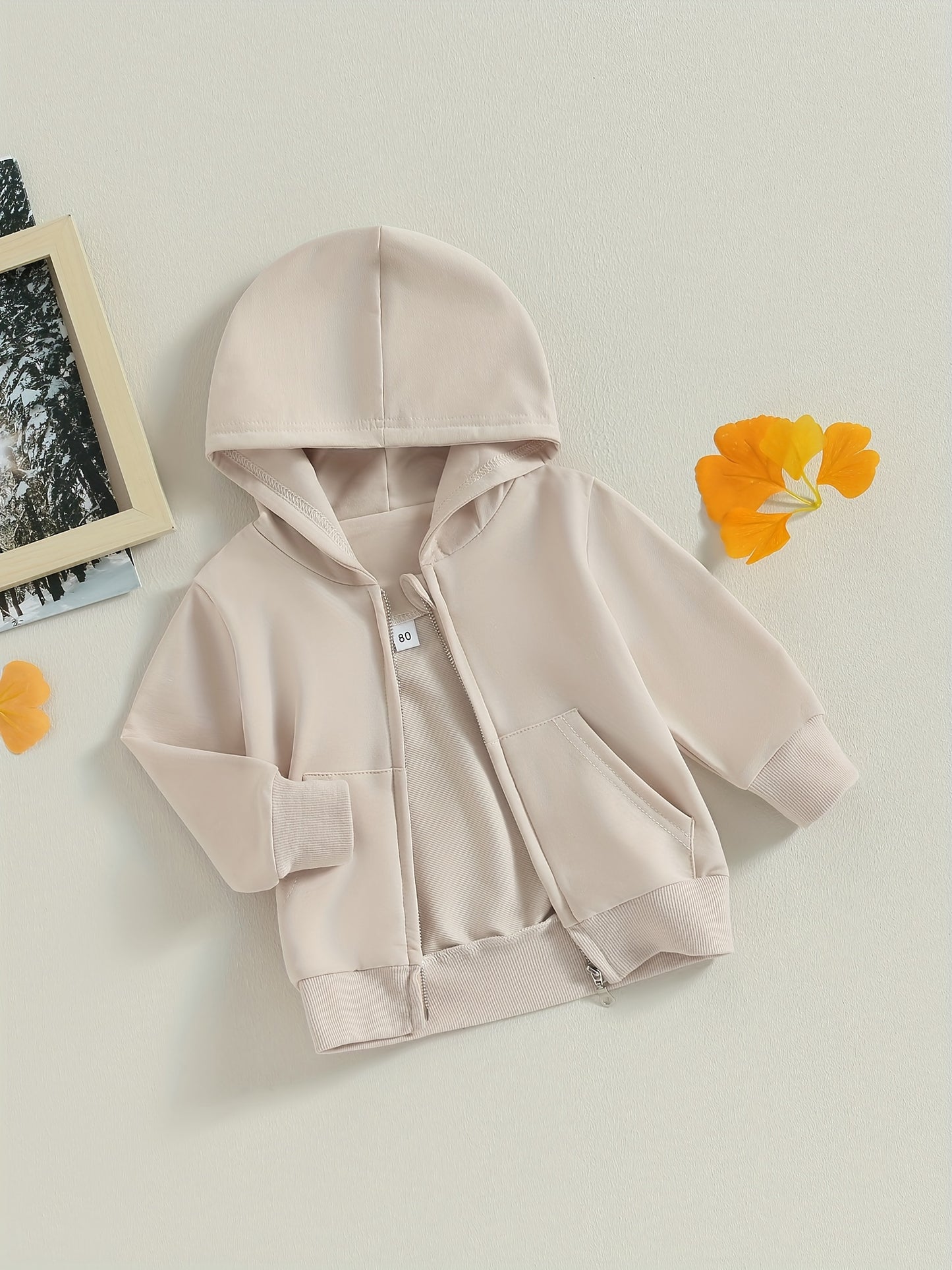 Toddler Boys & Girls Zip-Up Hooded Jacket