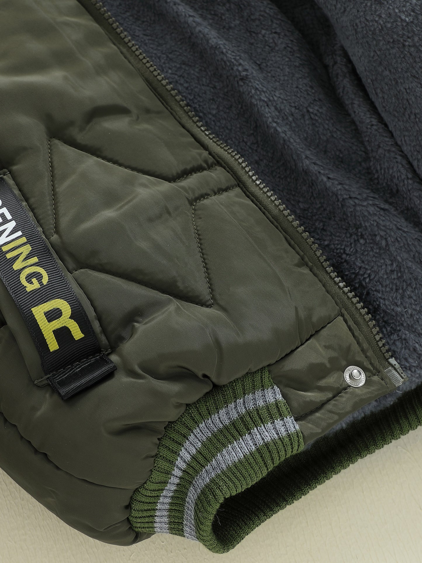 Boys' Thick Insulated Hooded Jacket