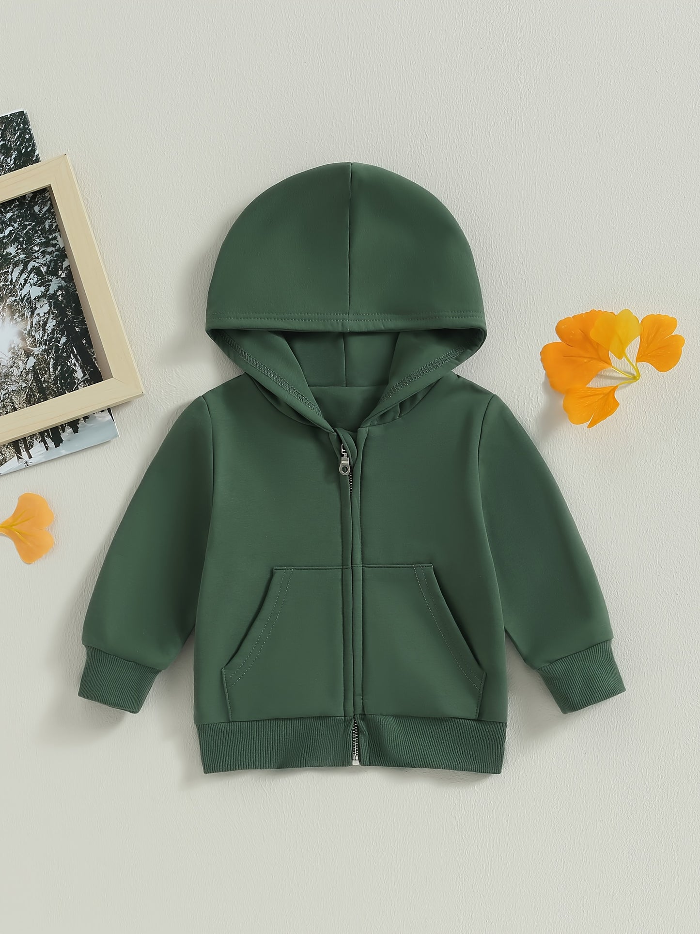 Toddler Boys & Girls Zip-Up Hooded Jacket