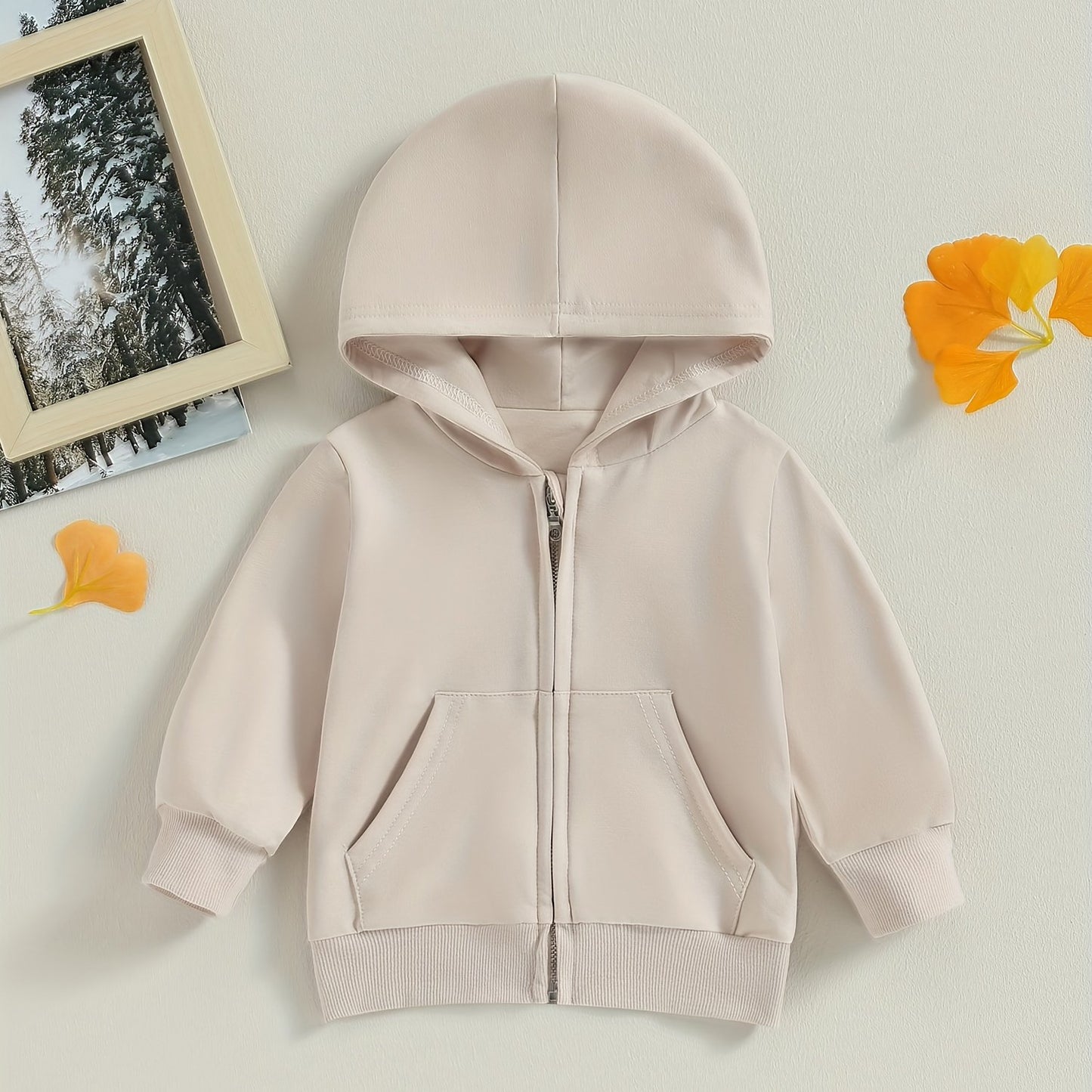 Toddler Boys & Girls Zip-Up Hooded Jacket