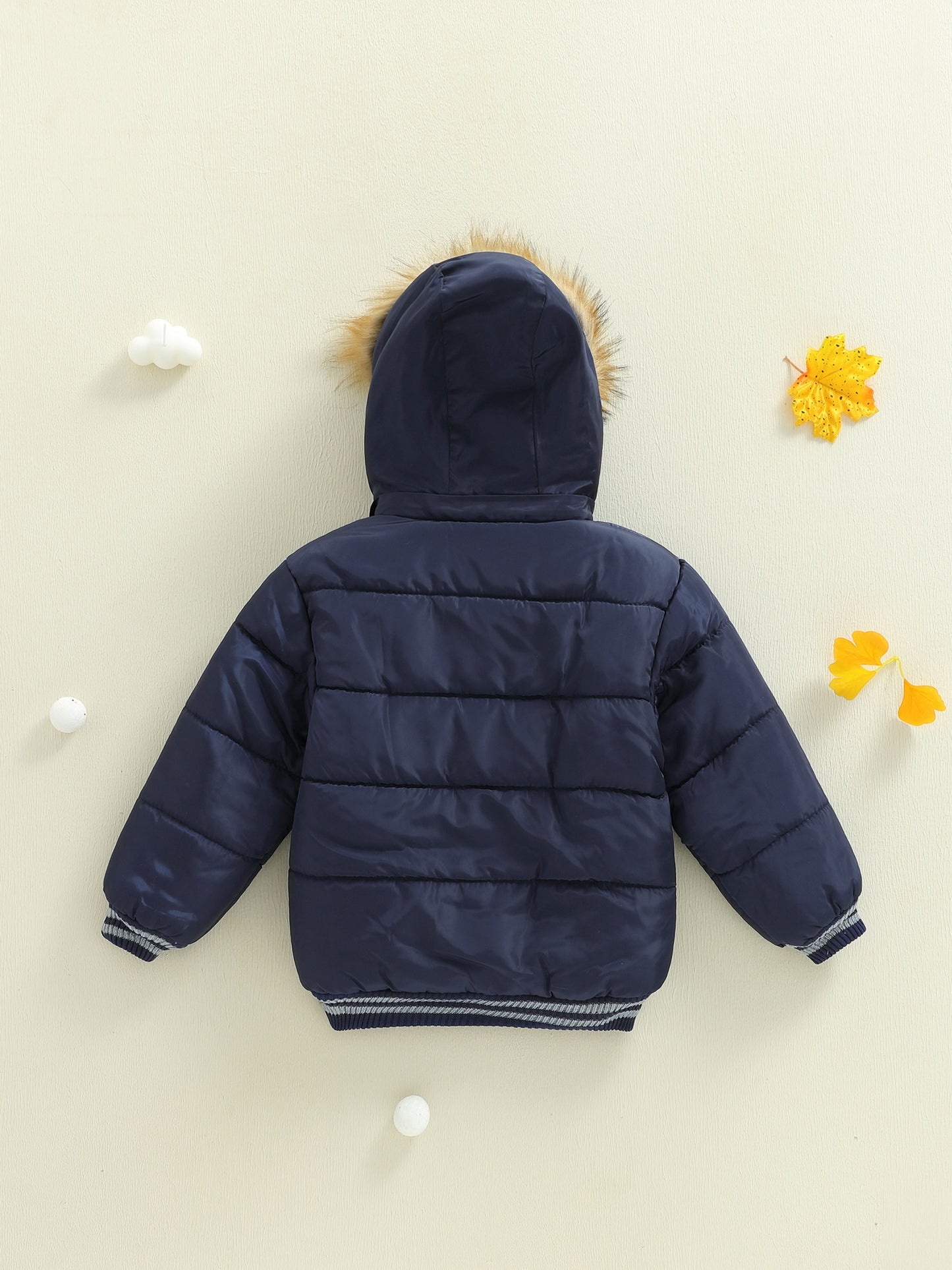Boys' Thick Insulated Hooded Jacket